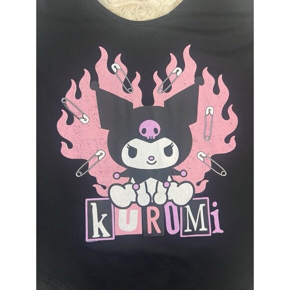 Kuromi Sanrio Y2K Bodysuit Womens Plus Size XL Black One Piece Kawaii My Melody - Picture 10 of 10